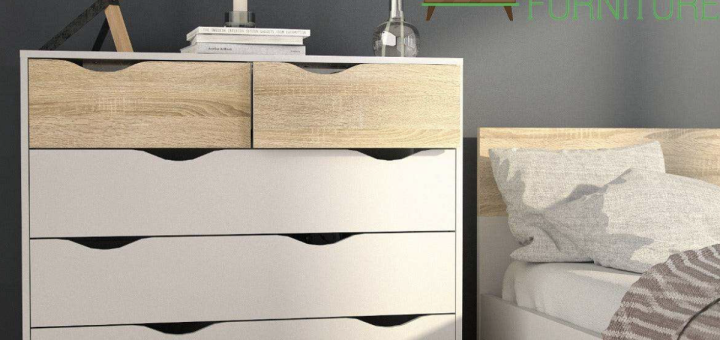 White & Oak Bedroom Furniture